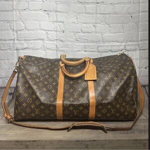 Louis Vuitton Keepall 55 Duffle Bag Authentic